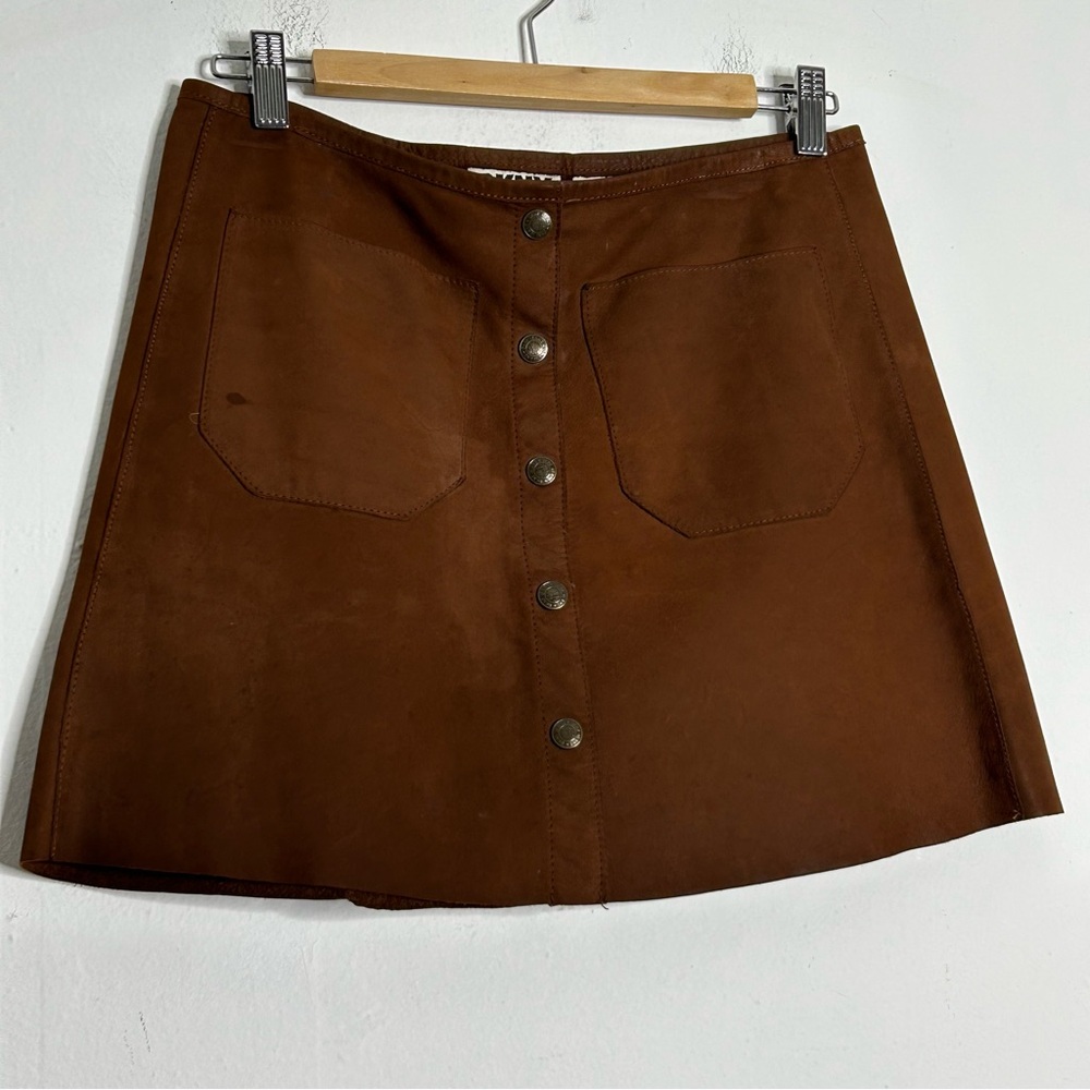 Vintage DKNY Leather Miniskirt
